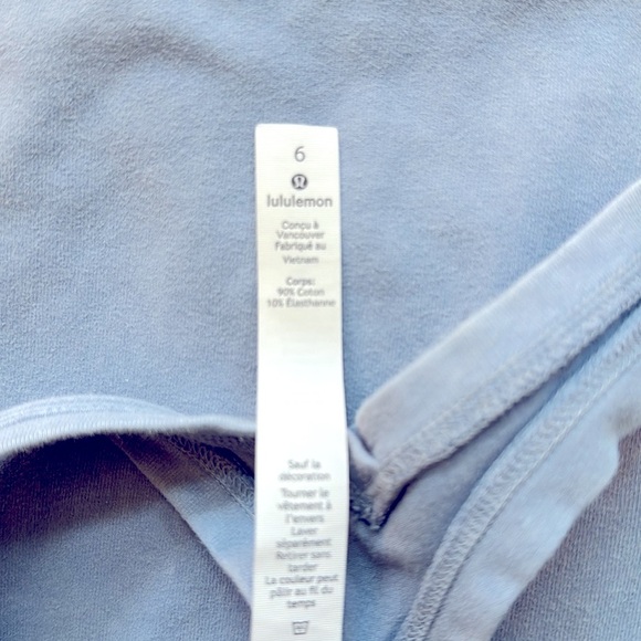Lululemon light denim color blue long tank - Picture 5 of 8
